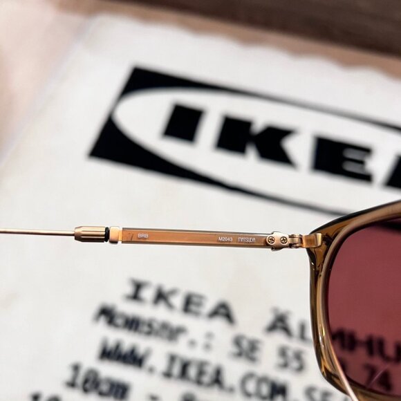 MATSUDA M2043 Large Pilot acetate sunglasses featuring interchangeable temples - Picture 8 of 11